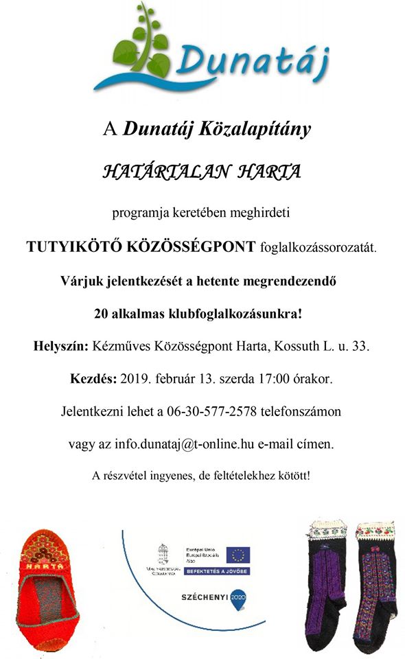 Határtalan Harta - Tutyikötő Közösségpont foglalkozás sorozat 1. alkalom